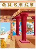 Helen Perakis-Theocharis, Greece Crete - Palace of Cnossos, 1954, poster
