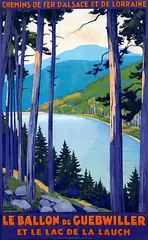 Roger Broders, Le Ballon de Guebwiller et la lac de la Lauch, poster