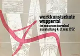 Erven, Werkkunstschule Wuppertal, 1952, poster