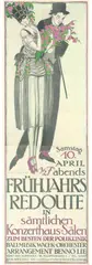 Bernd Steiner, Frühjars Redoute Wien, 1920, poster