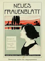 Carl Schütte, Neues Frauenblatt Zeitschrift Berlin, 1897, poster