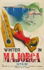 Winter in Majorca (Spain) by Carlos Puntis, poster, sold Jun 2025
