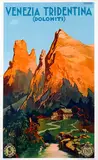 Ernesto Bottaro, Venezia Tridentina (Dolomiti) ENIT, poster