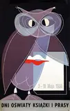 Andrzej Zaborowski, Dni Oswiaty Ksiazki i Prasy (Education, Books, and Press Days), 1958, poster