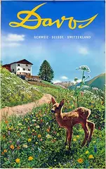 Emil Meerkämper, Davos Switzerland, 1935, poster