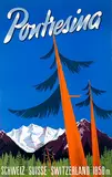 Plangg, Pontresina Switzerland, poster