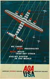 Lewitt-Him "Jan Lewitt, 1907-1991 & George Him, 1900-1982)", AOA USA We Carry More Passengers, poster