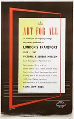 Tom Eckersley, Underground Art for All Victoria and Albert Museum, 1949, poster