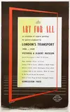 Tom Eckersley, Underground Art for All Victoria and Albert Museum, 1949, poster