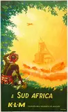 Pieternella C. v.d. Maaden, KLM a Sud Africa, 1946, poster