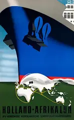 Reyn Dirksen, Holland-Afrika Lijn, poster