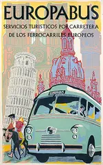 Reinier Stoop, Europabus, 1961, poster