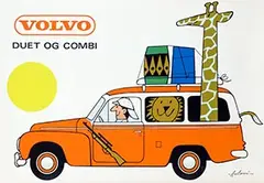 Ib Antoni, Volvo Duet Og Combi, 1959, poster