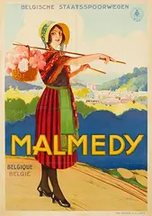 Émile Dupuis, Belgische Staatsspoorwegen Malmedy, poster