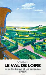 Bernard Villemot, Visitez Le Val De Loire, 1967, poster
