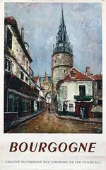 Henry de Waroquier, Bourgogne Chemins de Fer Français, poster