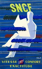 Vilemot, SNCF Vitesse Confort, 1951, poster