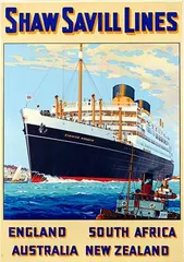 William McDowell, Shaw Savill Lines England South Africa Australia New Zealand, poster