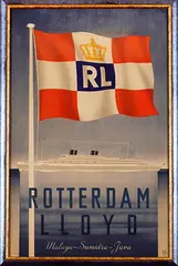Rotterdamsche Lloyd (Koninklijk) Malaya-Sumatra-Java by Ruurd R. v.d. Berg, poster, sold Jun 2025