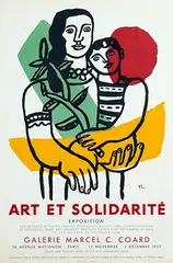 Fernand Léger, Galerie Marcel Coard Art et Solidarité, 1957, poster