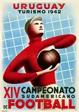 Jose Bonelli, XIV Campeonato Sudamericano Football Uruguay, 1942, poster