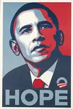 Shepard Fairey, HOPE (Barack Obama), 2008, poster