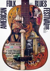 Günther Kieser, American Folk Blues Festival, 1968, poster
