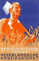 Francis H. Schell, Nederlandsche Arbeidsdienst, poster