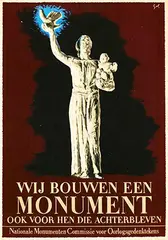 Arthur Goldsteen, Wij Bouwen een Monument van de Grote Strijd Commissie voor Oorlogsgedenktekens, poster