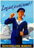 Frans Mettes, Koninklijke Marine Zorg dat je erbij komt!, poster