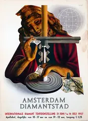 Eppo Doeve, Amsterdam Diamantstad, 1957, poster