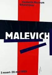Gielijn Escher, Stedelijk Museum Amsterdam Malevich, 1989, poster