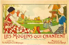 Henri Cassiers, Les Moulins qui Chantent, 1912, poster