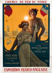 F. Capelli, Exposition Franco-Anglaise Paris-Londres, 1908, poster