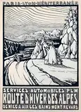 Jean Julien, Route d'Hiver des Alpes PLM, poster
