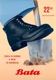 Peter Birkhäuser, Bata Suola di Gomma, 1956, poster