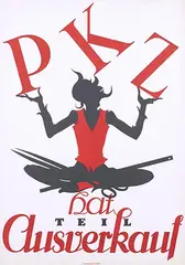 Otto Baumberger, PKZ Ausverkauf, 1922, poster