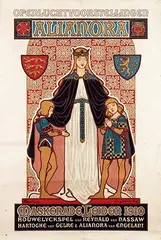 Henricus, Openluchtvoorstellingen Alianora Maskerade Leiden, 1910, poster
