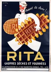 Léon Dupin, Gauffres Rita Roubaix, 1933, poster