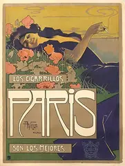 Aleardo Villa, Cigarillos Paris son los mejores, 1901, poster