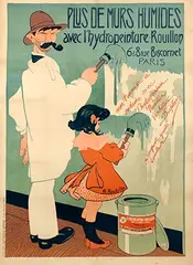 August Roubille, Hydropeinture Rouillon Plus de Murs Humides, poster