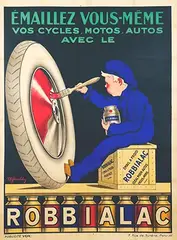 M. Giraldy, Robbialac Emaille au Froid, poster
