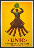 Leonetto Cappiello, Chaussures de Luxes Unic pour hommes, 1913, poster
