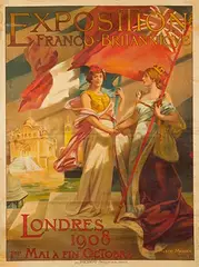 Albert Maignan, Exposition Franco-Brittanique Londres 1908, 1908, poster