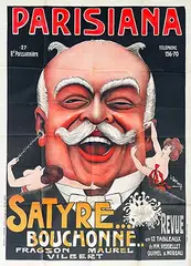Parisiana Satyre Revue by L. Damaré ?-1927), poster, sold Jun 2025