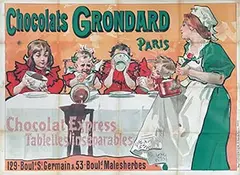 Vincente Bocchino, Chocolats Grondard Paris, poster