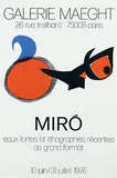 Joan Miró, Galerie Maeght Paris Miró, 1976, poster