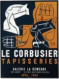 Le Corbusier, Galerie la Demeure Tapisseries Le Corbusier, 1956, poster