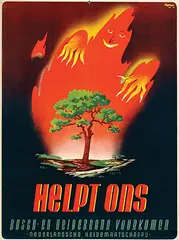 Dirk Renes, Helpt Ons Bosch- en Heidebrand voorkomen, 1941, poster