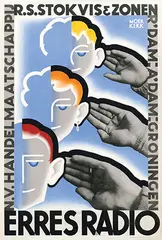 Johan M. Moerkerk, Erres Radio R.S. Stokvis & Zonen, 1931, poster
